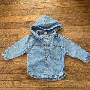Kids Denim Hooded Jacket